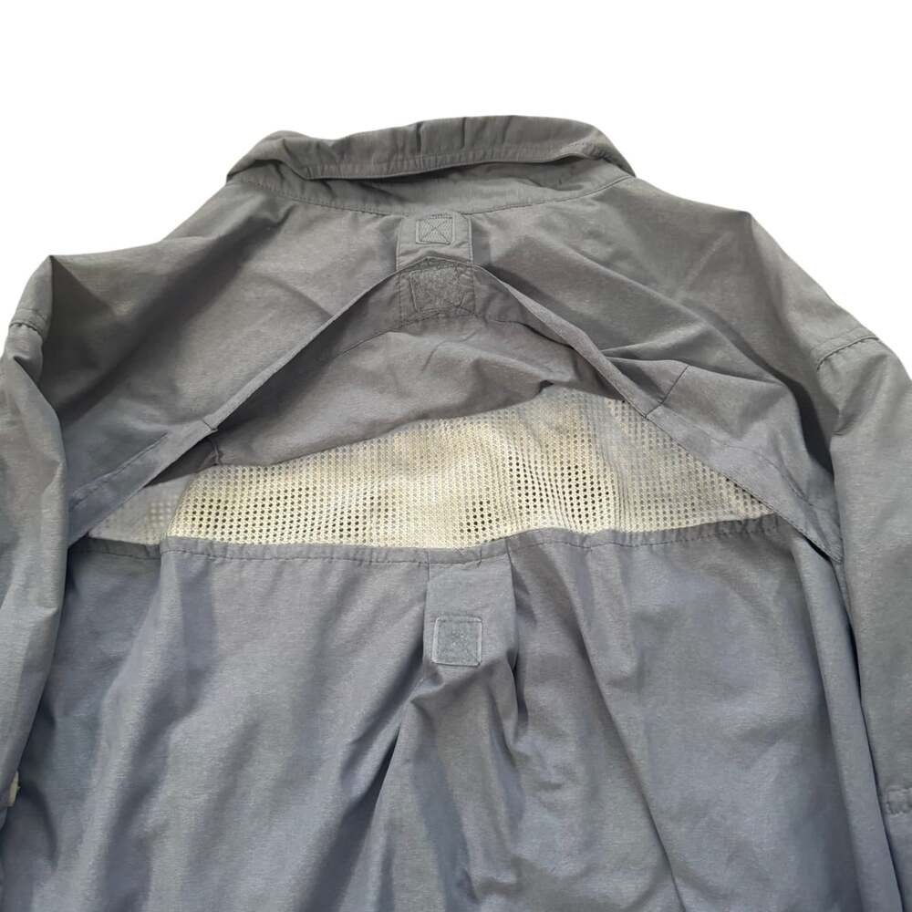 ExOfficio Men's L Slate Blue Long Sleeve Travel Fishing Shirt Vented Back Nylon - Picture 9 of 14